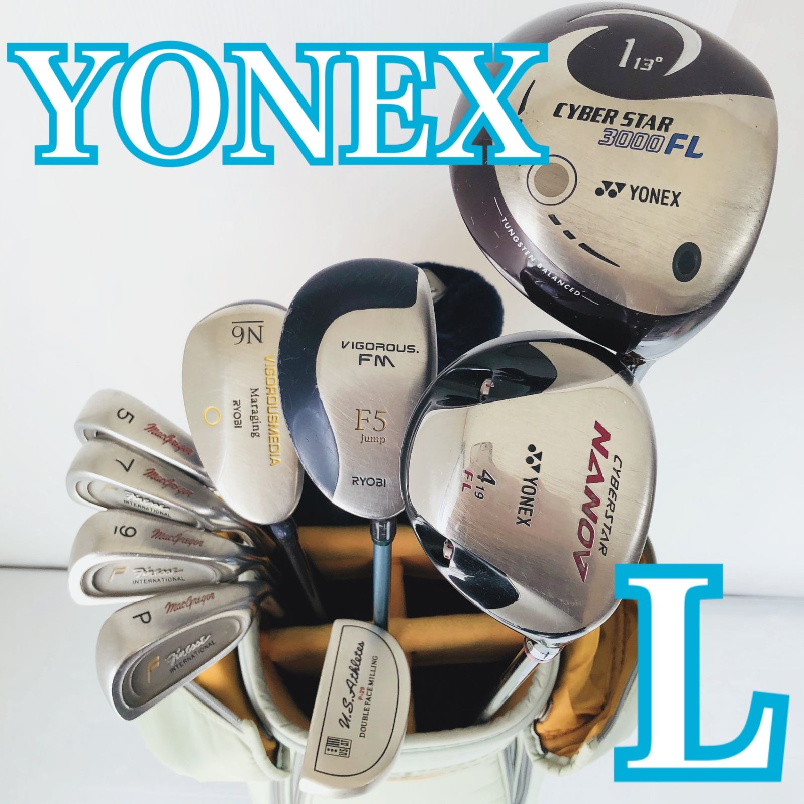 レディース YONEX ヨネックス ゴルフ クラブ セット 入門 バッグ付きセット 右利き パター付 Y-72