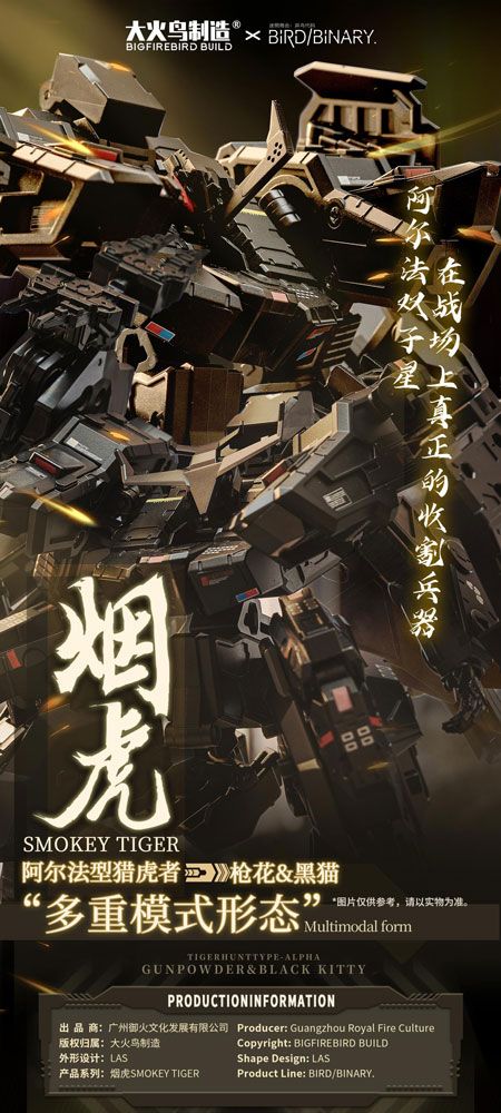 BIGFIREBIRD BUILD バード バイナリ タイガー ハント TYPE-ALPHA スモーキー タイガー ガン パワー＆ブラ