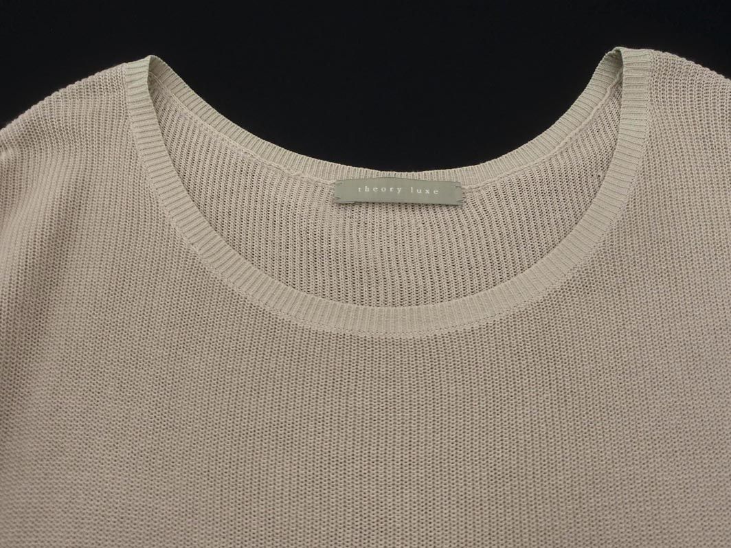 theory luxe◆ニット・セーター(薄手)/38/コットン/GRY/無地/4201712 WRAPPED IN CASHMERE | Theory luxe（セオリーリュクス）公式