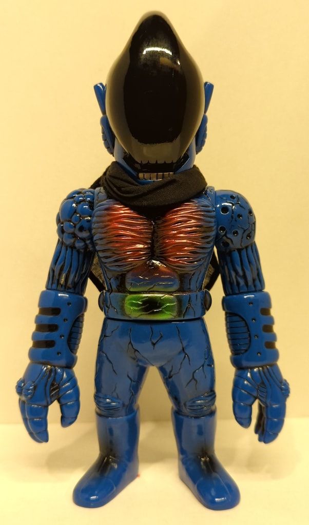 REALHEAD エイリマン 青成型 黒マスク 黒マフラー