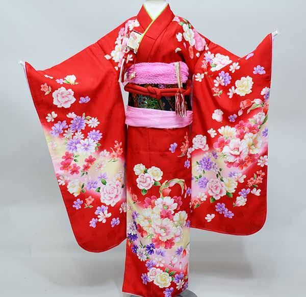 七五三 七歳 女児 豪華絢爛 着物 フルセット 結び帯 七五三 七歳 女児 着物