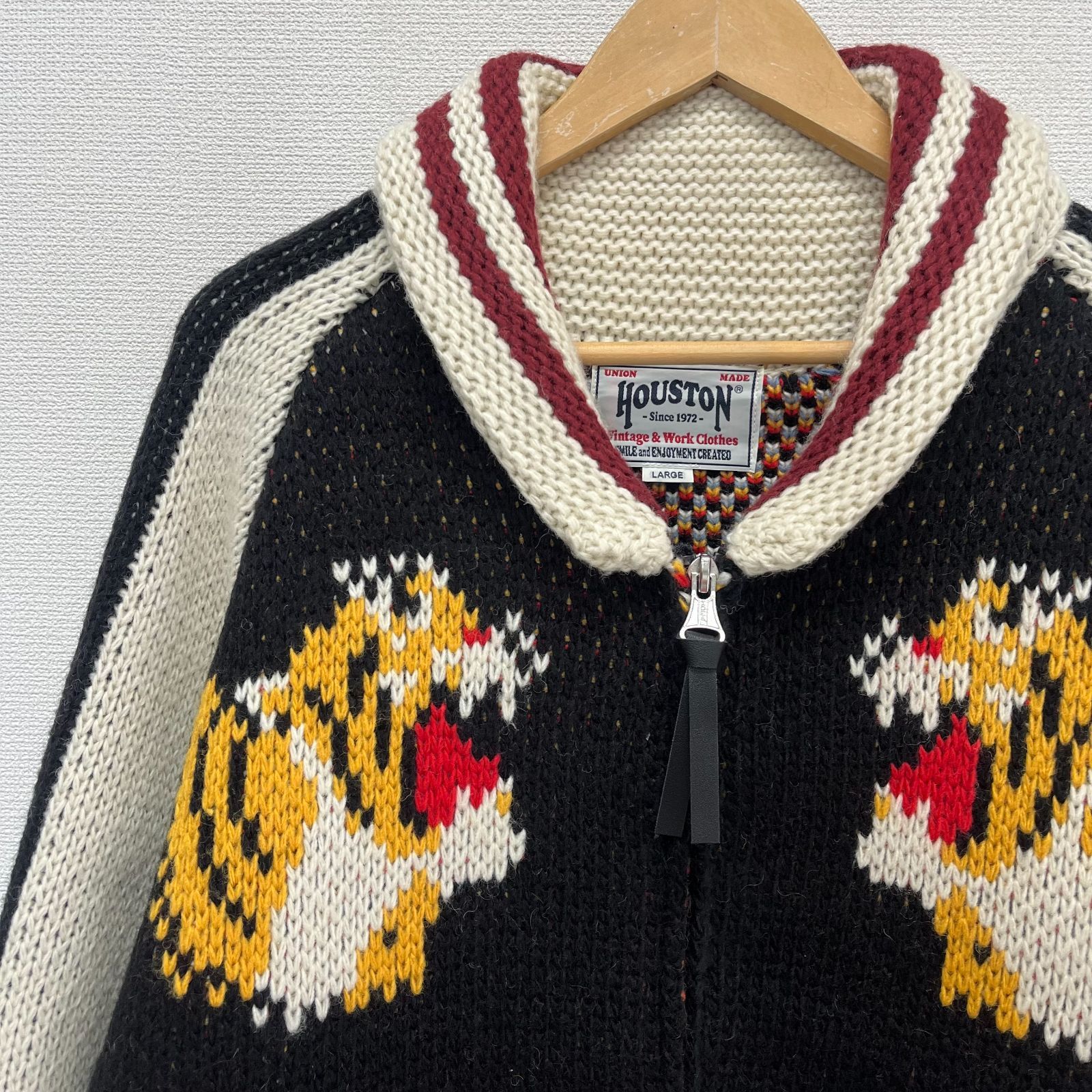 HOUSTON ヒューストン 22234 COWICHAN SWEATER TIGER カウチン 