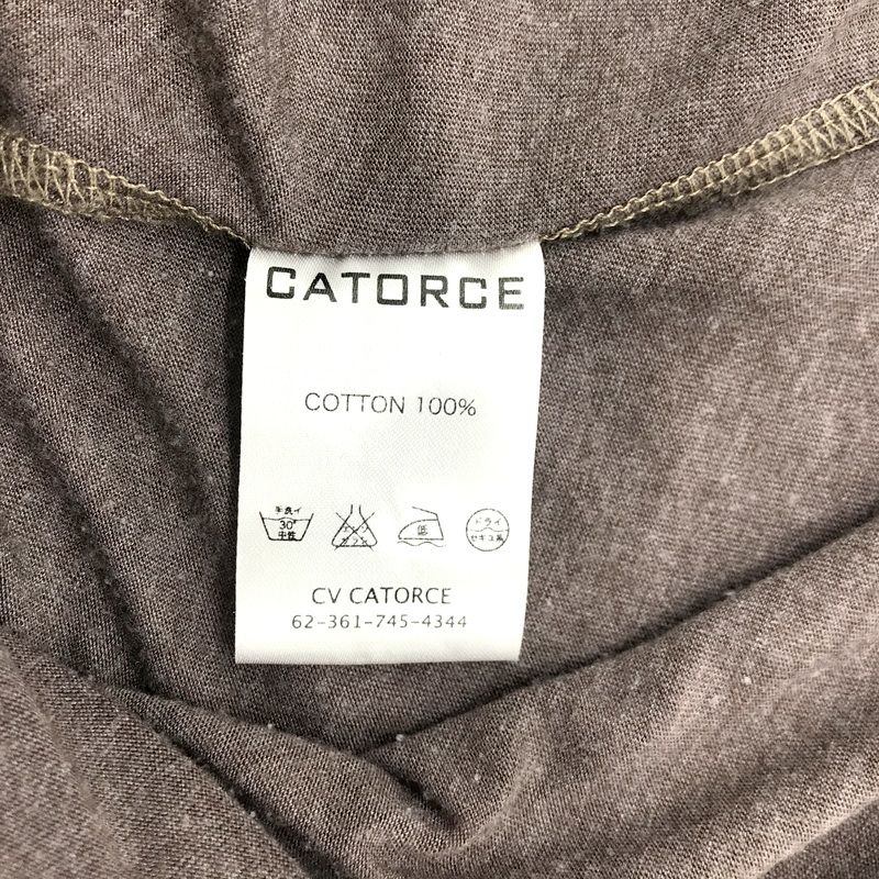 CATORCE ジレ ベスト 薄手 ノースリーブカーディガン 羽織り 丈長め  