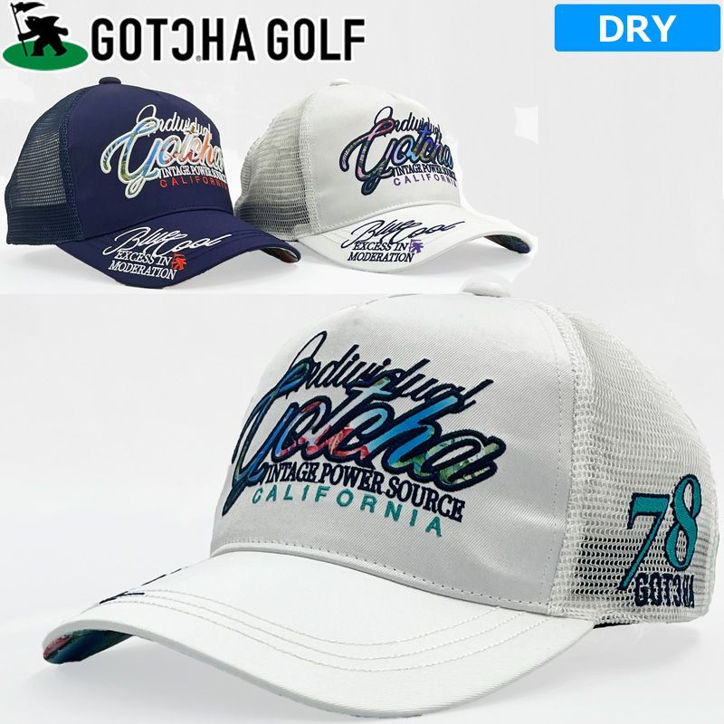 カラー選択可】 GOTCHA GOLF ガッチャゴルフ メッシュキャップ