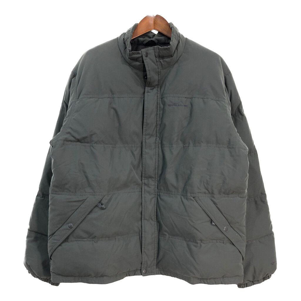 Eddie Bauer エディーバウアー ダウンジャケット アウトドア 大きいサイズ 防寒 グレー (メンズ 2XLT) 中古 古着 R6020