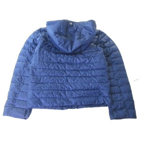 ヘルノ HERNO ダウンジャケット フーデッド 2 WAY ジップアップ ブルー 8 A