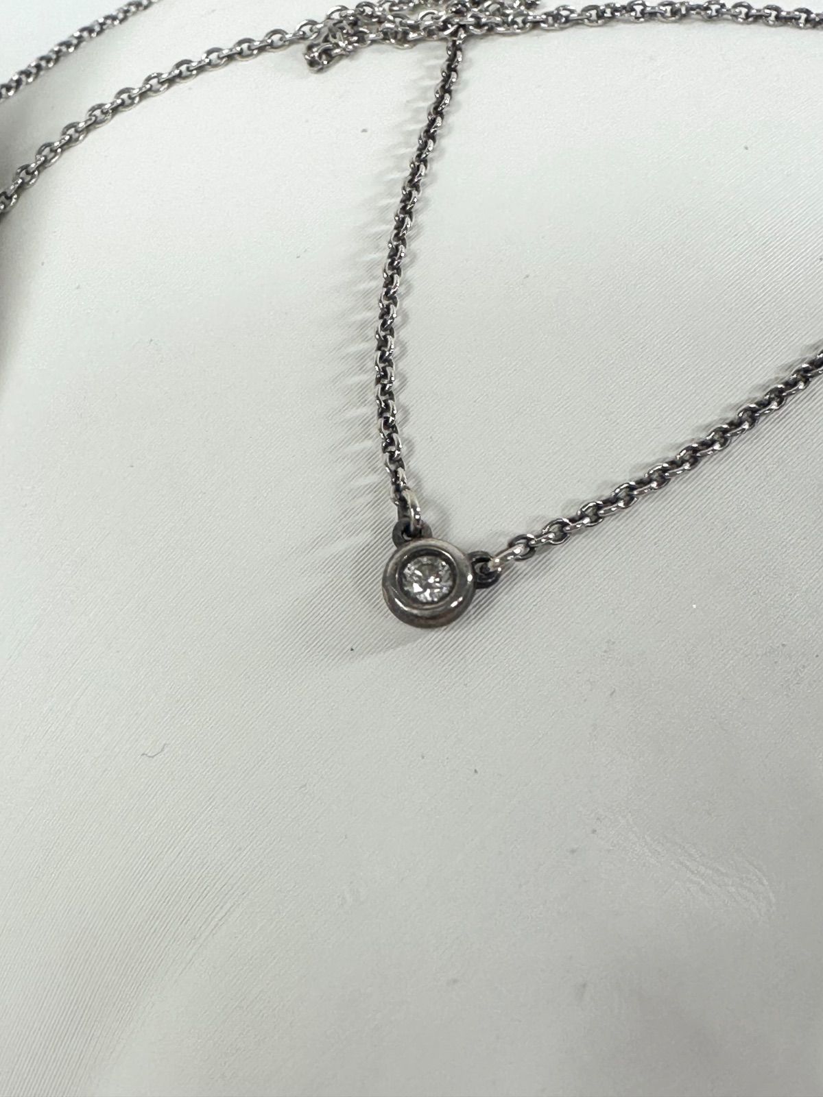 Tiffany ティファニー バイザヤード 1P AG925 ダイヤ ネックレス ティファニー バイザヤード 1P ダイヤ Ag925 ネックレス