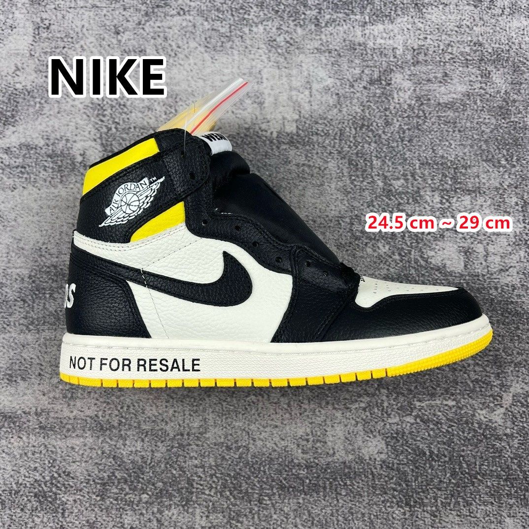 新品 未使用 NIKE ナイキ AIR JORDAN 1 RETRO HIGH NOT FOR RESALE Varsity Maize  エアジョーダンワンレトロ ノットフォーリセール ハイカットスニーカー 861428-107 男女兼用 - メルカリ