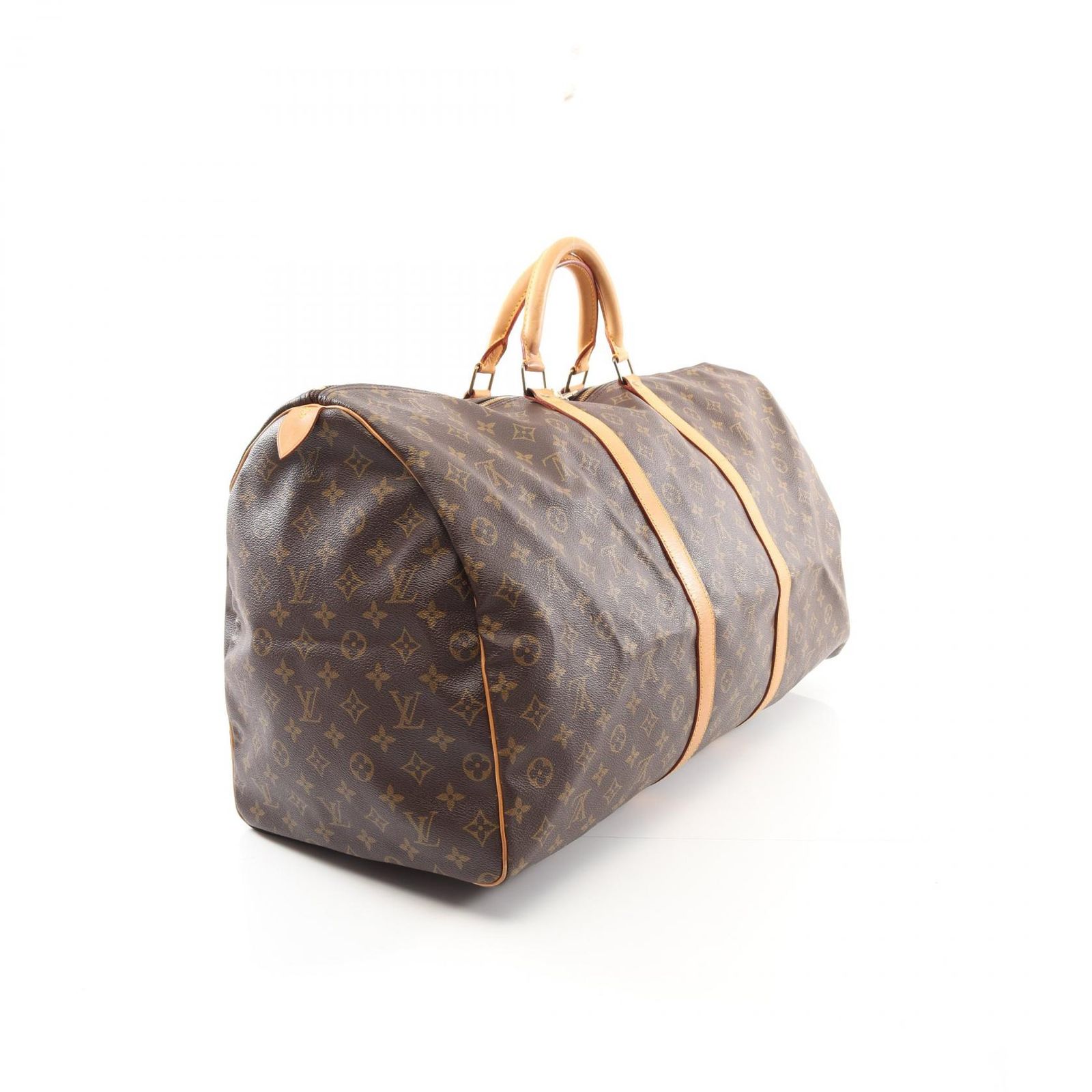 ルイ ヴィトン LOUIS VUITTON ボストンバッグ キーポル60 M41422 PVCコーティングキャンバス レザー キーポル60 レディース Used B