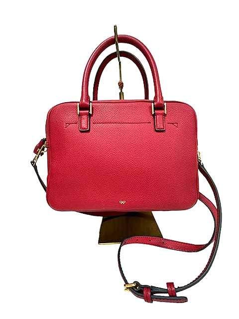 ANYA HINDMARCH アニヤハインドマーチ バッグ CARKER IV SMALL CARMINE 2WAY レザー＿s28＿セルモアから ＿s-1309-r28