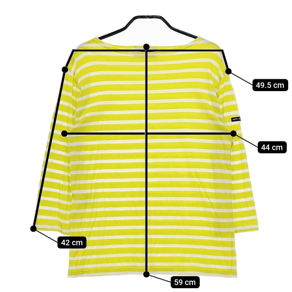 セントジェームス ウェッソン ボートネック カットソー サイズ6 大きい SAINT JAMES(セントジェームス) ウェッソン OUESSANT ボーダー