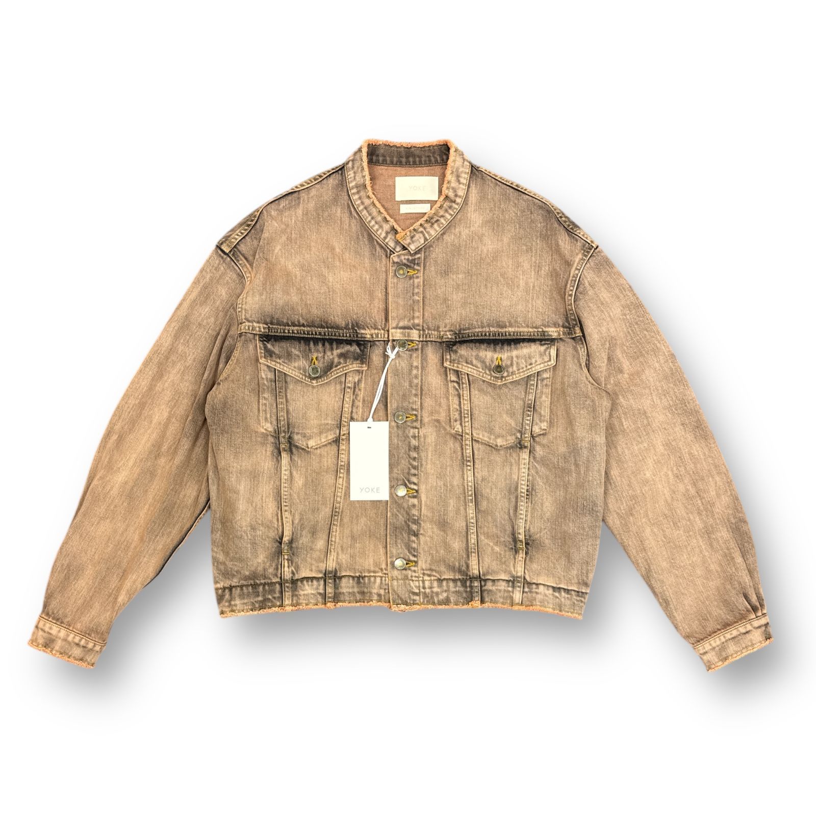 【新品】YOKE カットオフワイドデニムトラッカージャケット YOKE カットオフワイドデニムトラッカージャケット