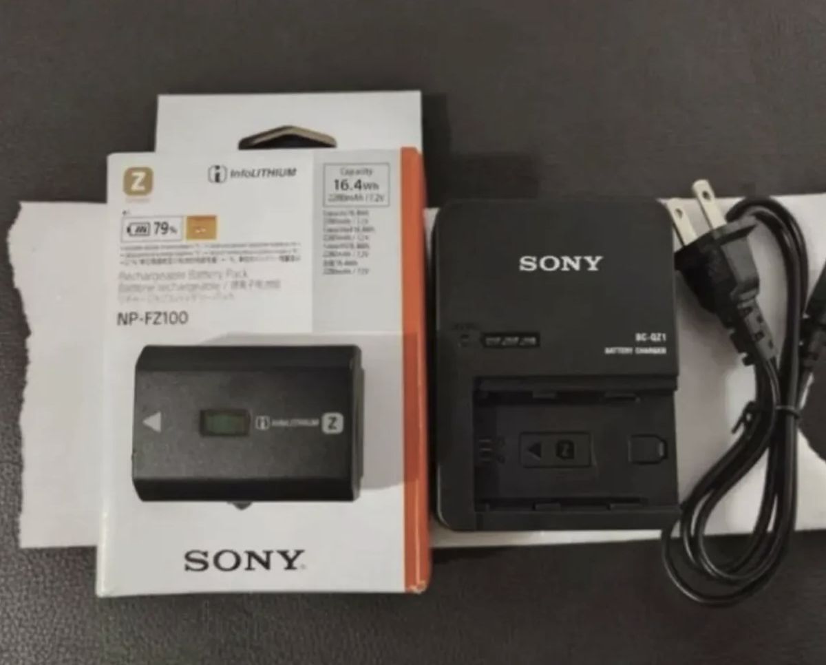 PSE认证 SONY NP-FZ100 バッテリーと充電器セット—PSE認証です