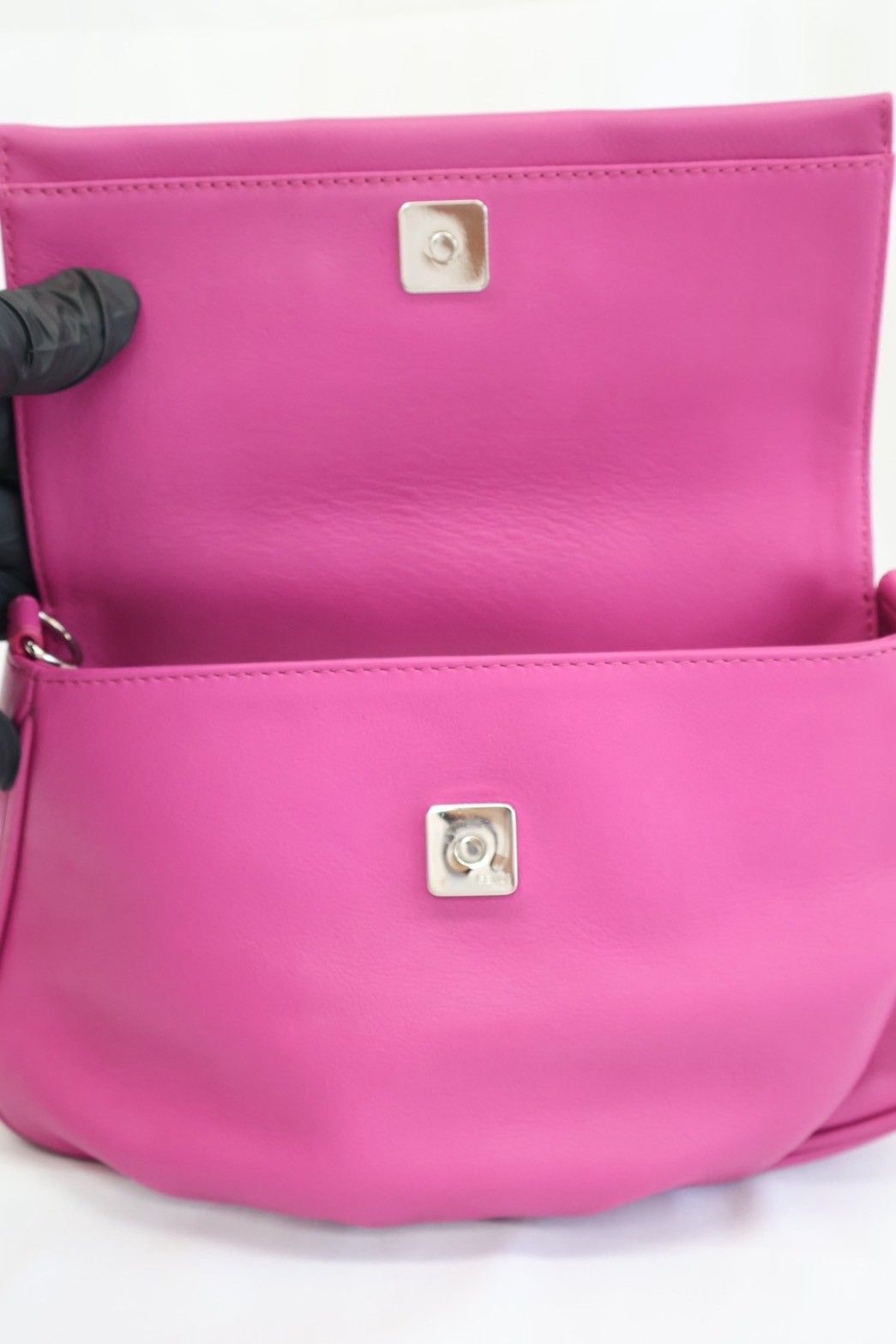 FENDI ポシェット チェーンショルダーバッグ 8M0276 パープル シルバー金具 レザー 159-8241 DECORATOM_COM_BR