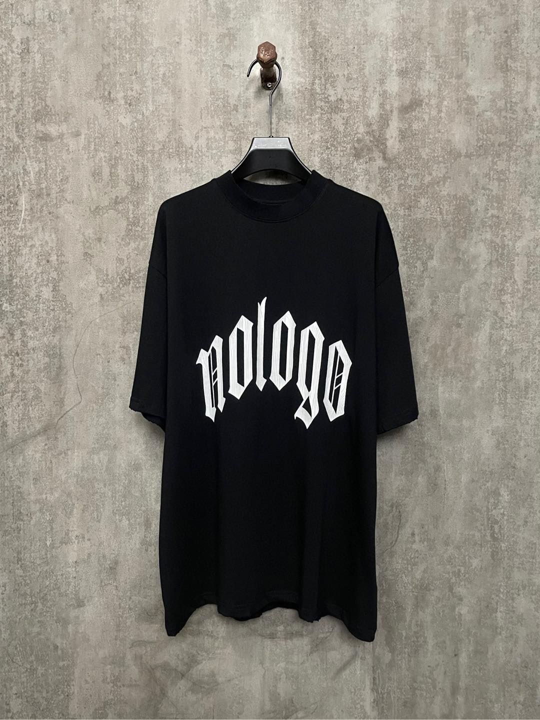 Balenciaga 24ss nologo プリント丸首半袖Tシャツ
