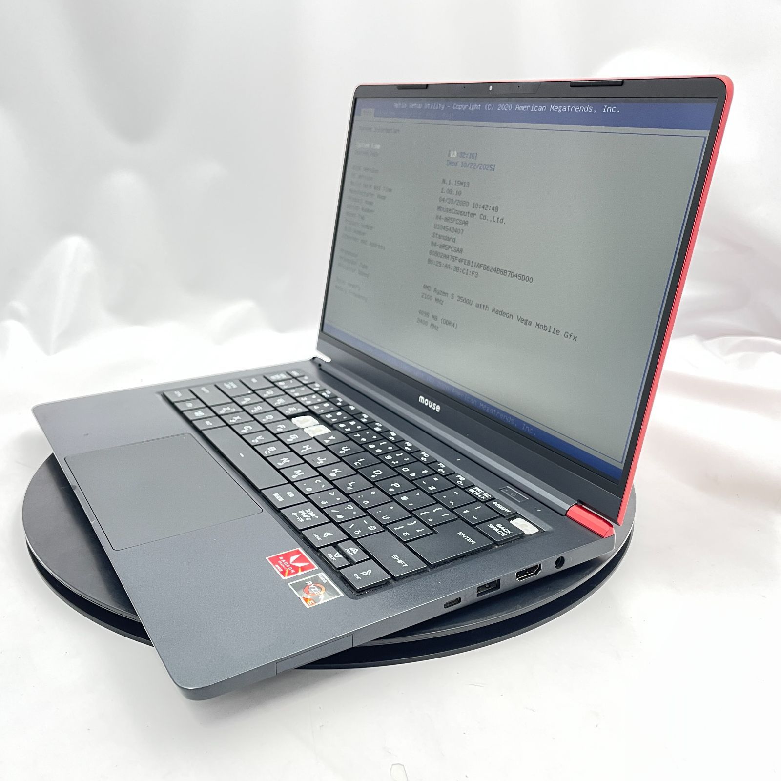 ☆ファン片側欠品/ジャンク☆マウスコンピューター mouse-X4-R5 [Ryzen