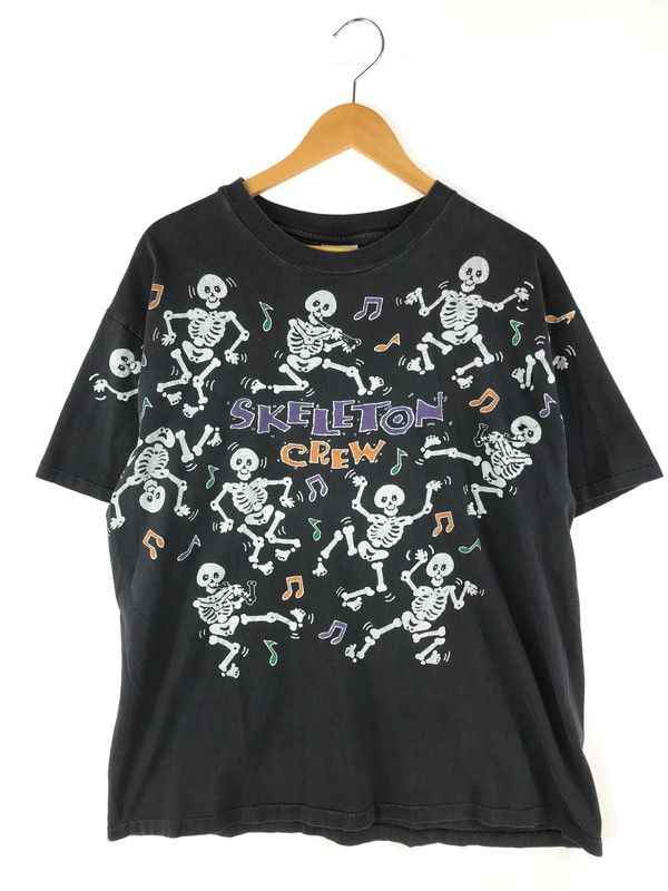 メンズ HANES ヘインズ 90 s SKELETON CREW NECK T-SHIRT 90年代 スケルトン クルーネック Tシャツ 半袖Tシャツ 146-250323-hi-25-TAG