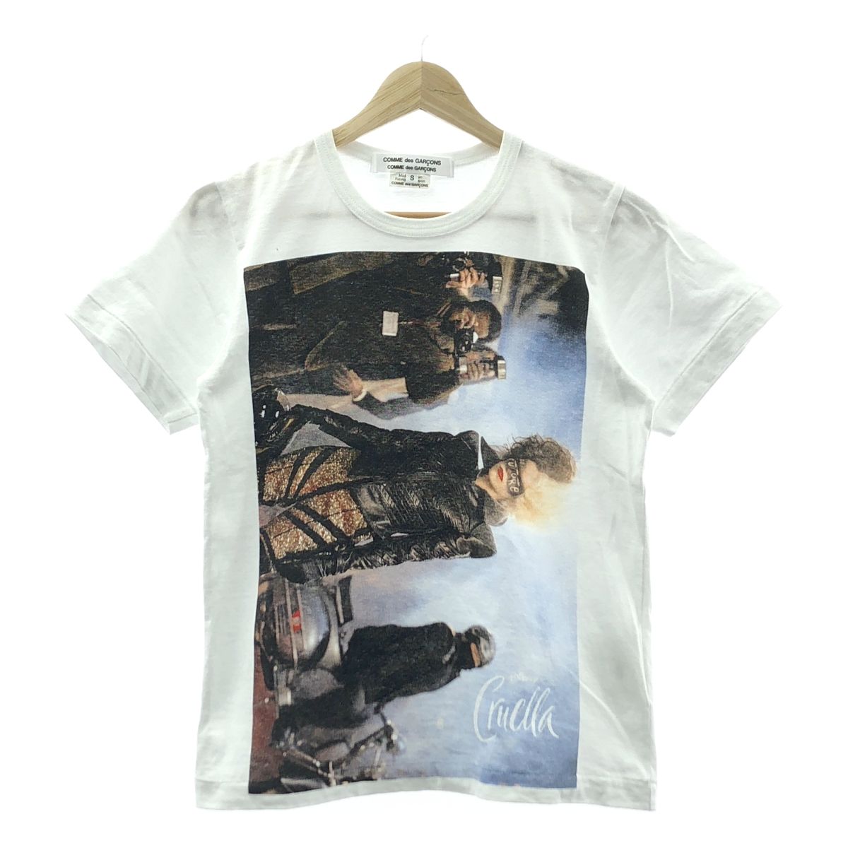 COMME des GARCONS COMME des GARCONS Disney コムコム AD2021 クルエラ Tシャツ 半袖  S 白 レディース COMME des GARCONS Disney コムコム AD2021 クルエラ Tシャツ