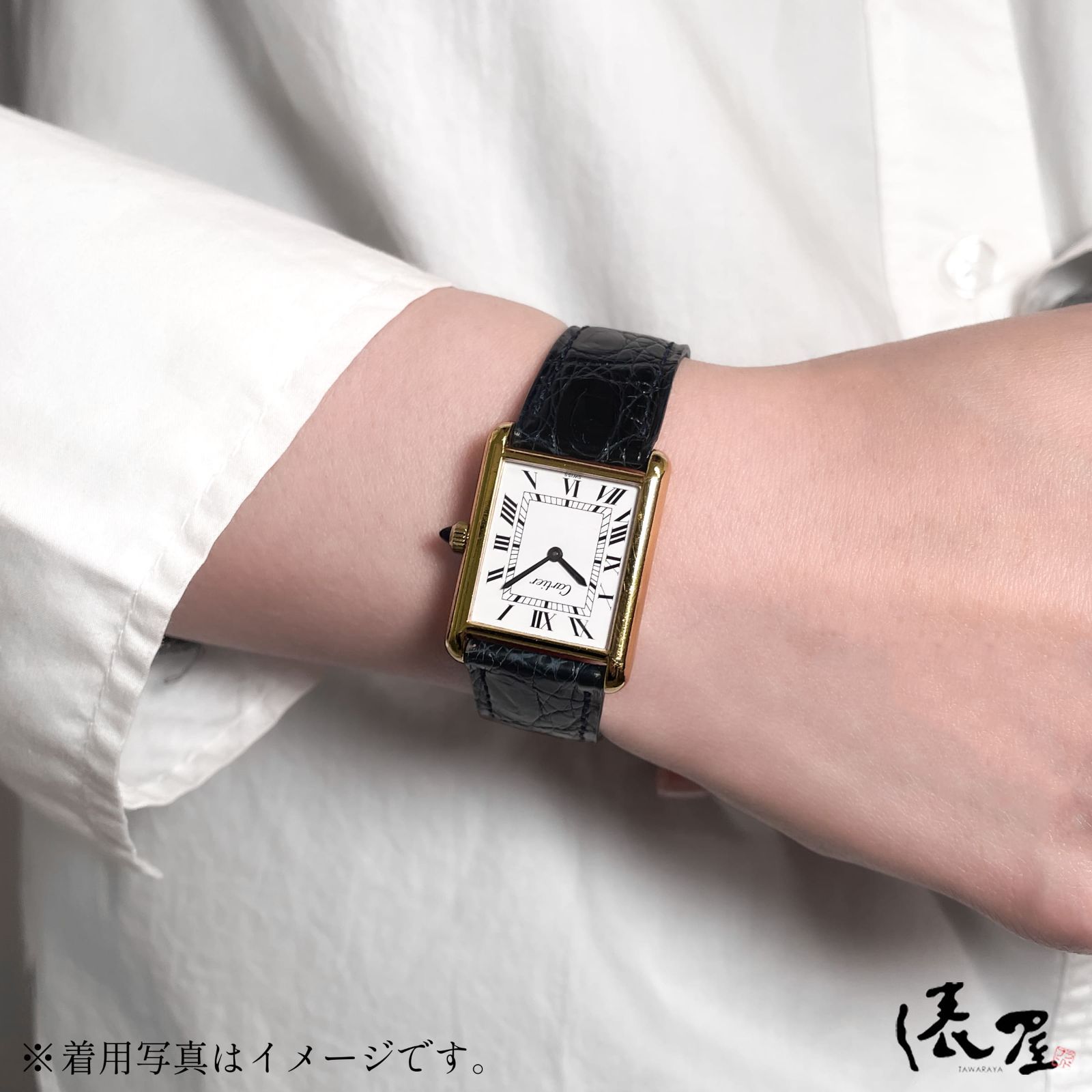yu　Cartier カルティエ　プレマストタンク　LM 手巻き Cartier】カルティエ マストタンク LM手巻きホワイトローマ Pre
