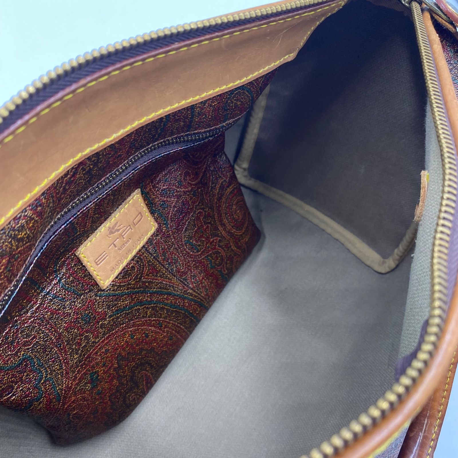 ETRO エトロ ペイズリー 柄 ミニボストンバッグ ハンドバッグ 