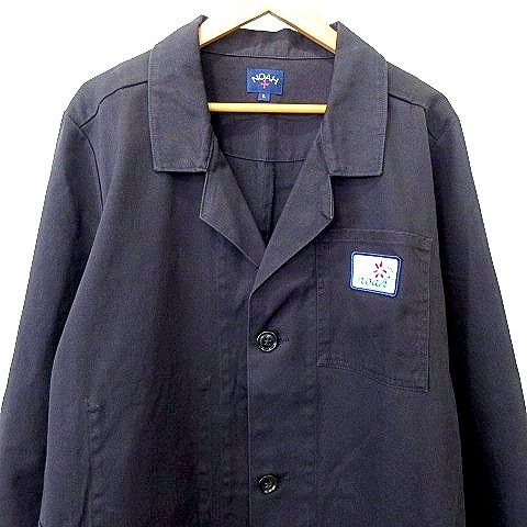 Noah nyc Lab Coat NOAH 黒コート シャツジャケット ノア NOAH 22AW LAB COAT ショップ コート L 黒 ブラック