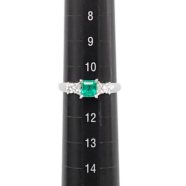 タサキ 田崎真珠 エメラルド リング ダイヤモンド Pt900 TASAKI