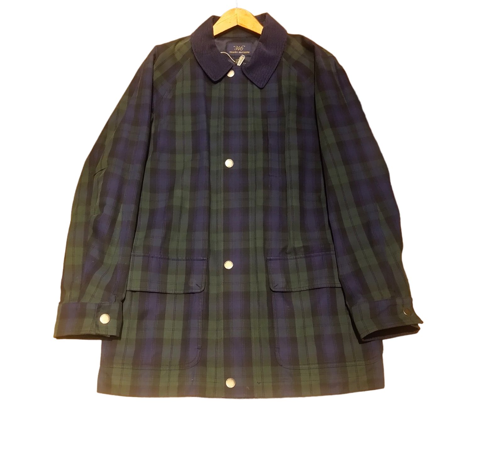 brooks brothers 346 ブラックウォッチ　ステンカラーコート BrooksBrothers 346 blackwatch ステンカラーコート - メルカリ