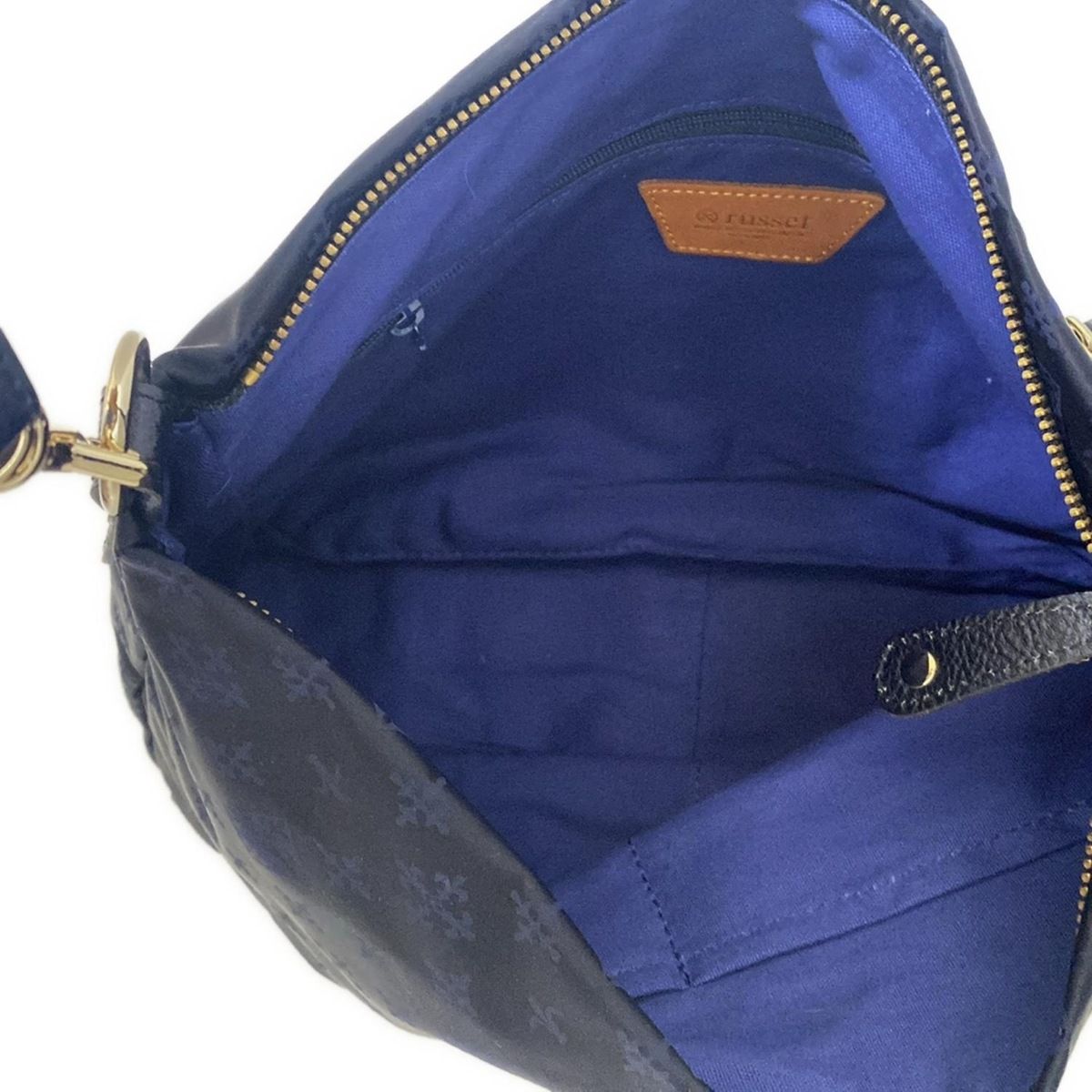 黒×ダークネイビー レザー