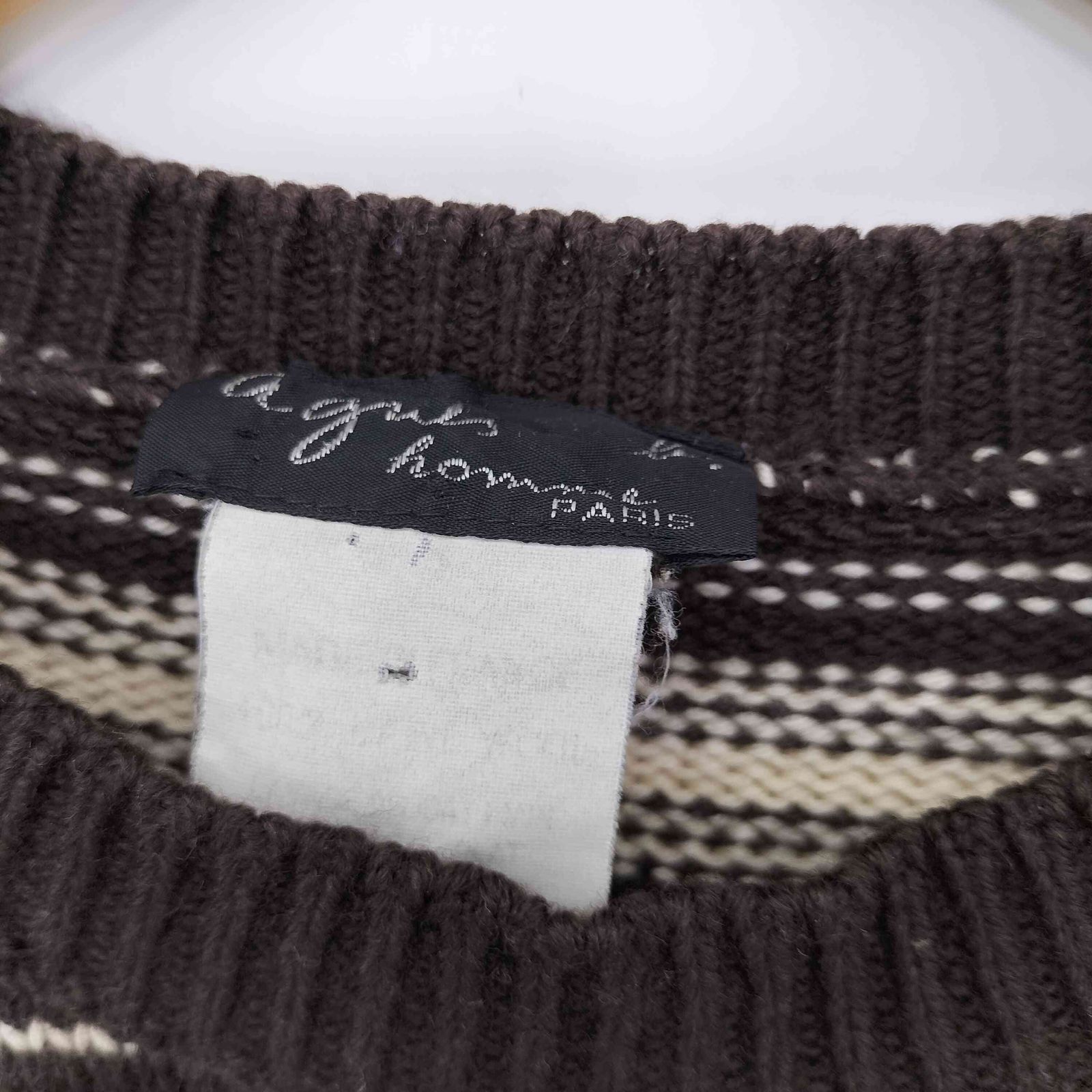 アニエスベーオム Agnes b.homme 90S ウール100% ボーダーニット