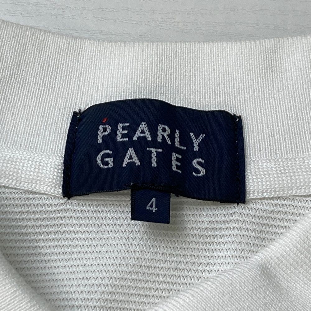 サイズ：4 PEARLY GATES パーリーゲイツ 半袖ポロシャツ ホワイト系