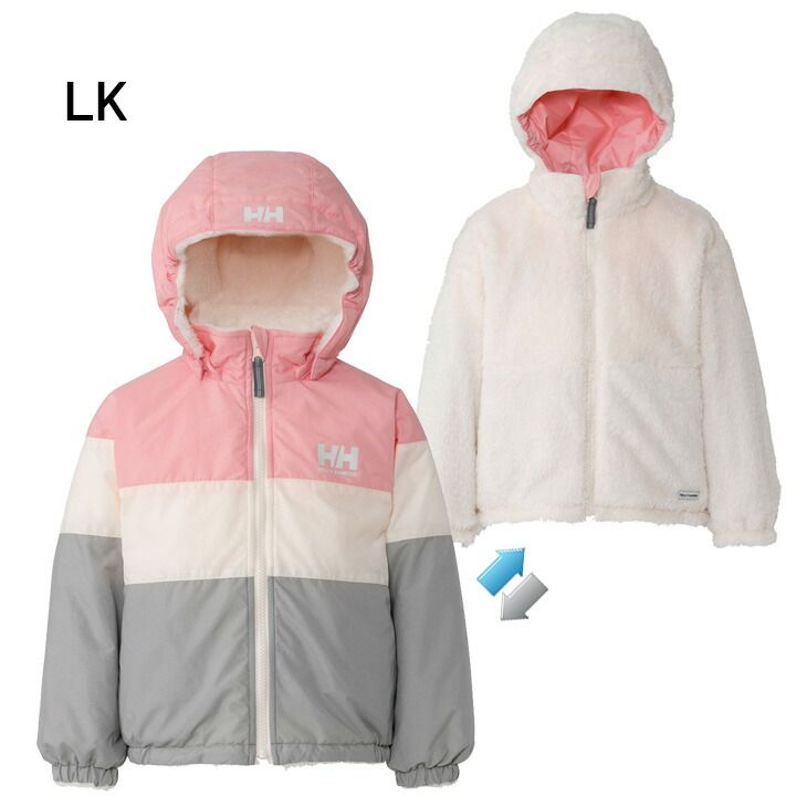 ヘリーハンセン キッズ リバーシブル ジャケット 130-150 cm 子供服 シャギーフリース はっ水 子ども用 ウェア 男の子 女の子 キッズウエア HJ 52556