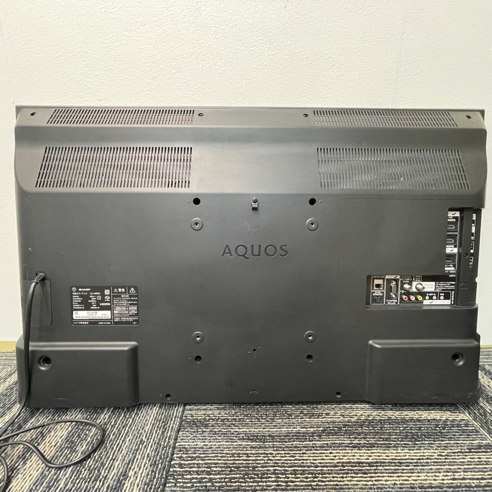 NPA】2018年製 シャープ 40V型 液晶テレビ AQUOS LC-40W5 SHARP - メルカリ 