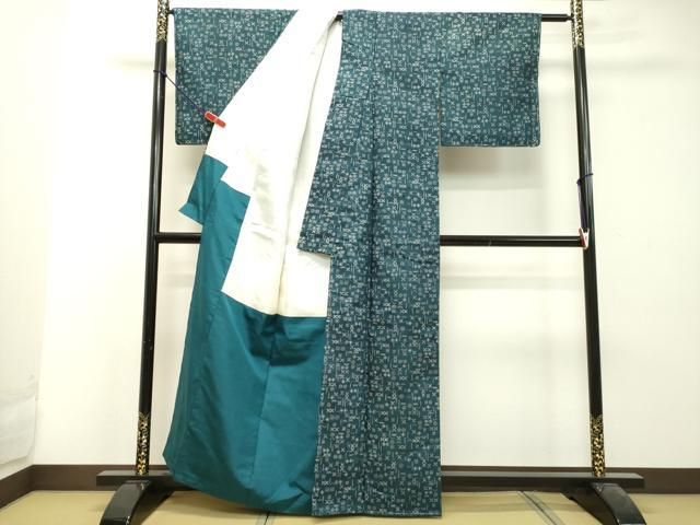 平和屋着物○上質な紬 幾何学文様 正絹 逸品 未使用 DAAU0609tw - メルカリ