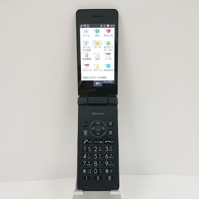 人気SALE，お買い得 AQUOS ケータイ SH-02L ドコモ ブラック 送料無料 本体 c09635 携帯電話本体