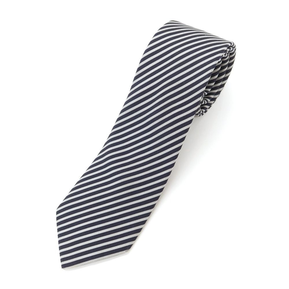 SAINT LAURENT PARIS サンローラン パリ ネクタイ ストライプ 中古】サンローランパリ SAINT LAURENT PARIS ストライプ 3つ折り