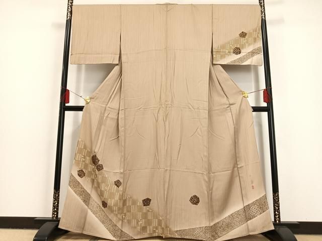平和屋着物▽訪問着 単衣 藤匠更紗 暈し染め 金彩 さが美扱い 平和屋着物▽訪問着 単衣 藤匠更紗 暈し染め 金彩 さが美扱い