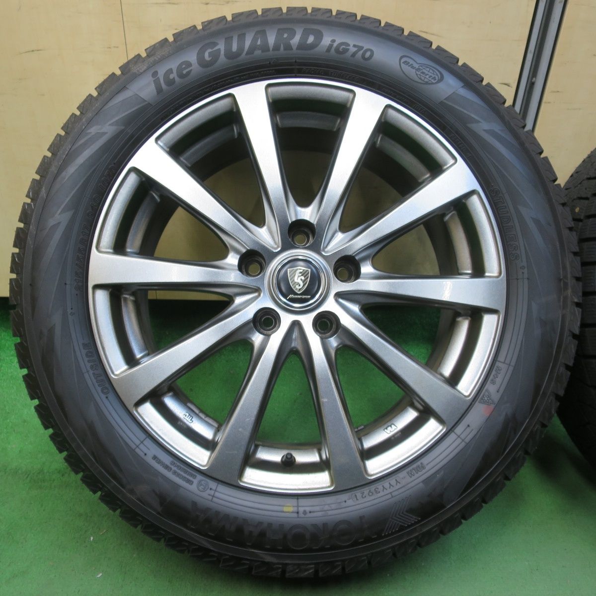 送料無料 MANARAY SPORT 17インチ 215/55R17スタッドレス 215/55R17 アルミホイール スタッドレスタイヤ 4本 マナレイスポーツ