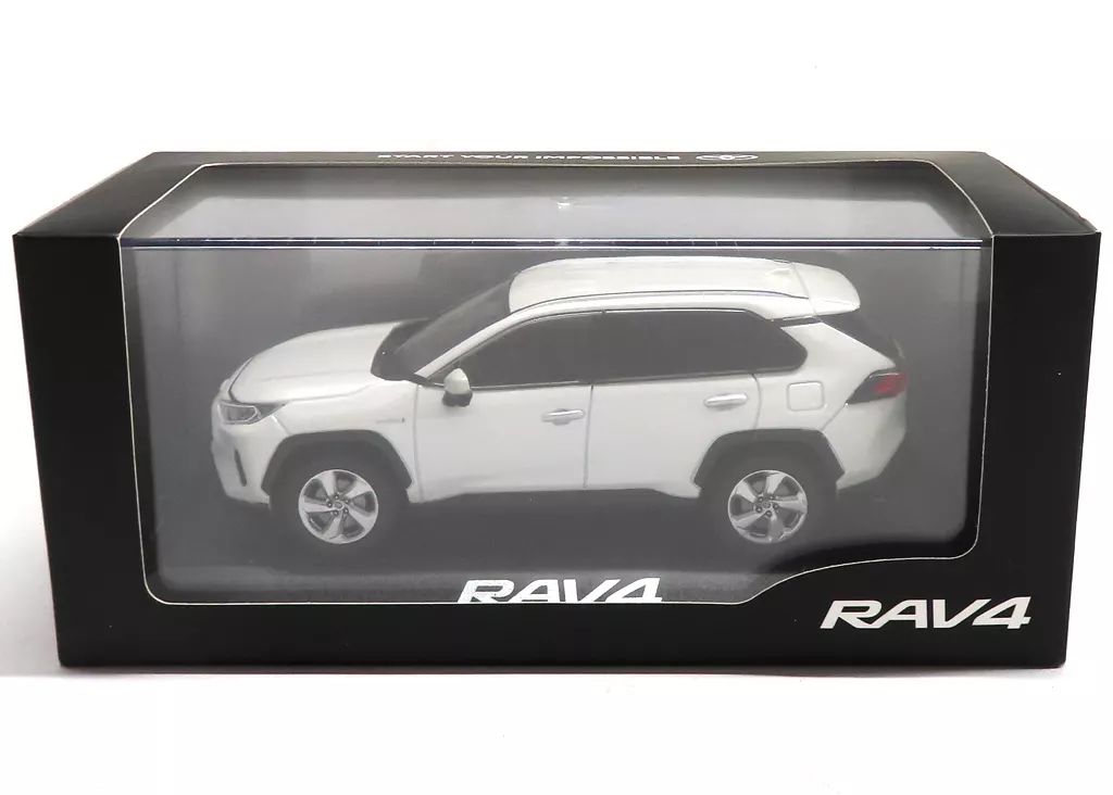 中古】ミニカー 1/30 TOYOTA RAV4(ホワイトパールクリスタル