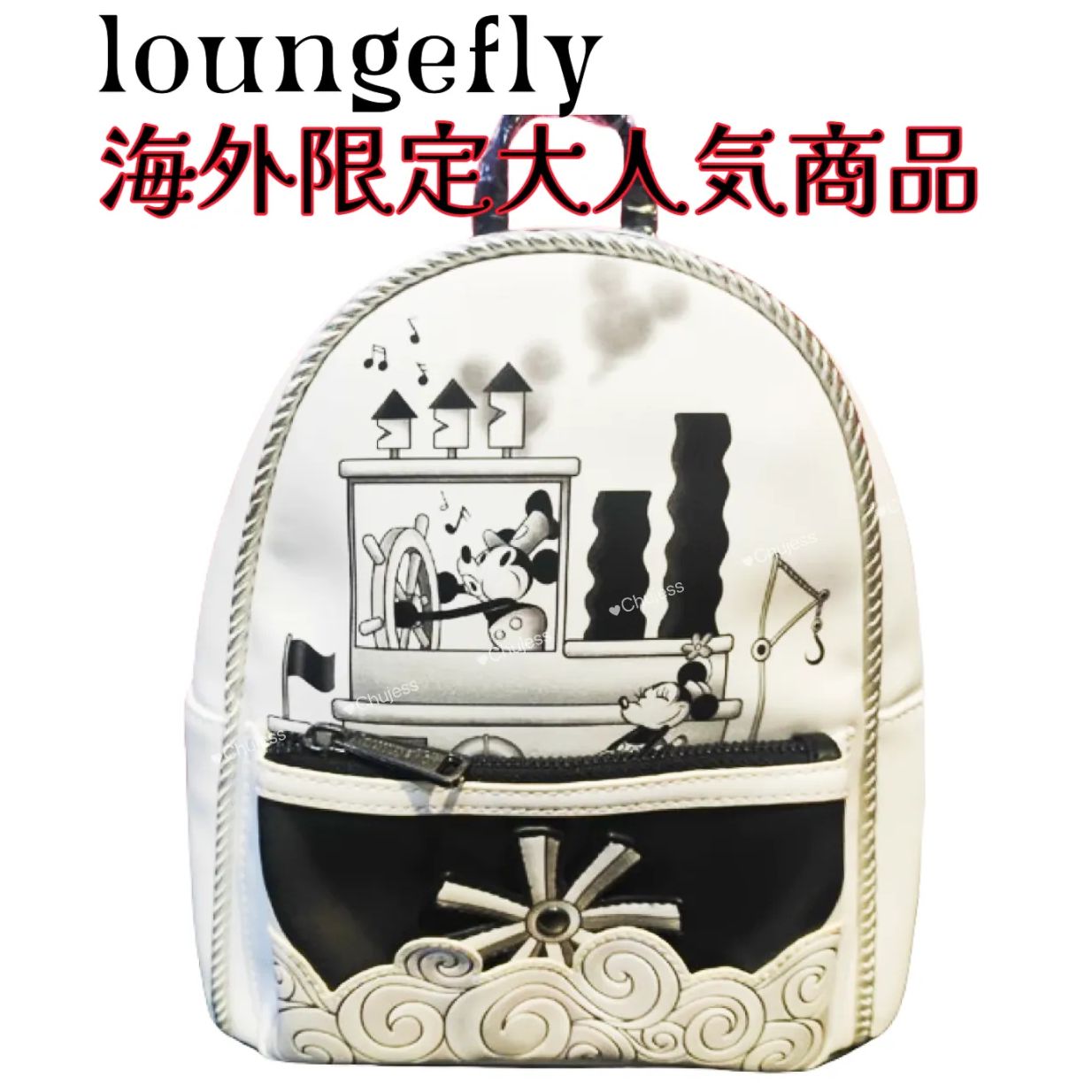 アメリカ限定日本未発売ラウンジフライ Loungefly ディズニーDisney 蒸気船ウィリーリュックバックパック