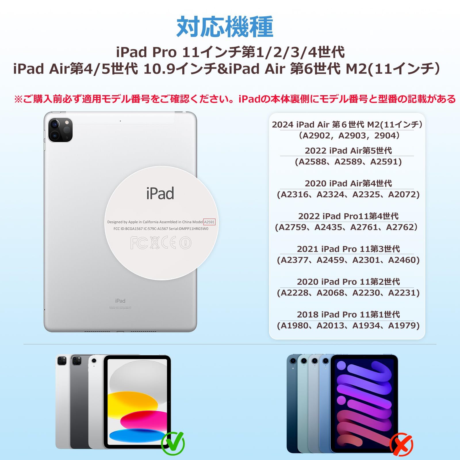 QERDAOYI マジックキーボード 2025 iPad Air 11インチ M2 iPadPro11インチ第1|2|3|4世代 iPadAir10.9インチ第4|5世代に適用 iPadキーボード付きケース 日本語配列 高精度トラックパッド ファクシ