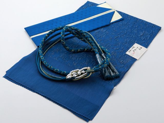 刺繍レース重ね衿 レース半衿 レース帯揚げ パール帯締め お花の帯飾り