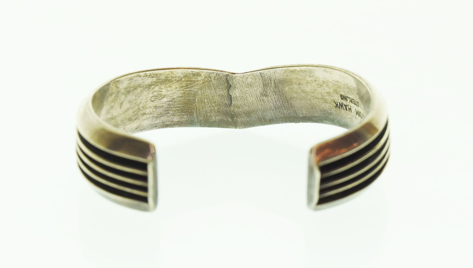 TOM HAWK 4ライン Vシェイプ バングル TOM HAWK トムホーク 4ライン Vシェイプ バングル 925 TOM HAWK 4