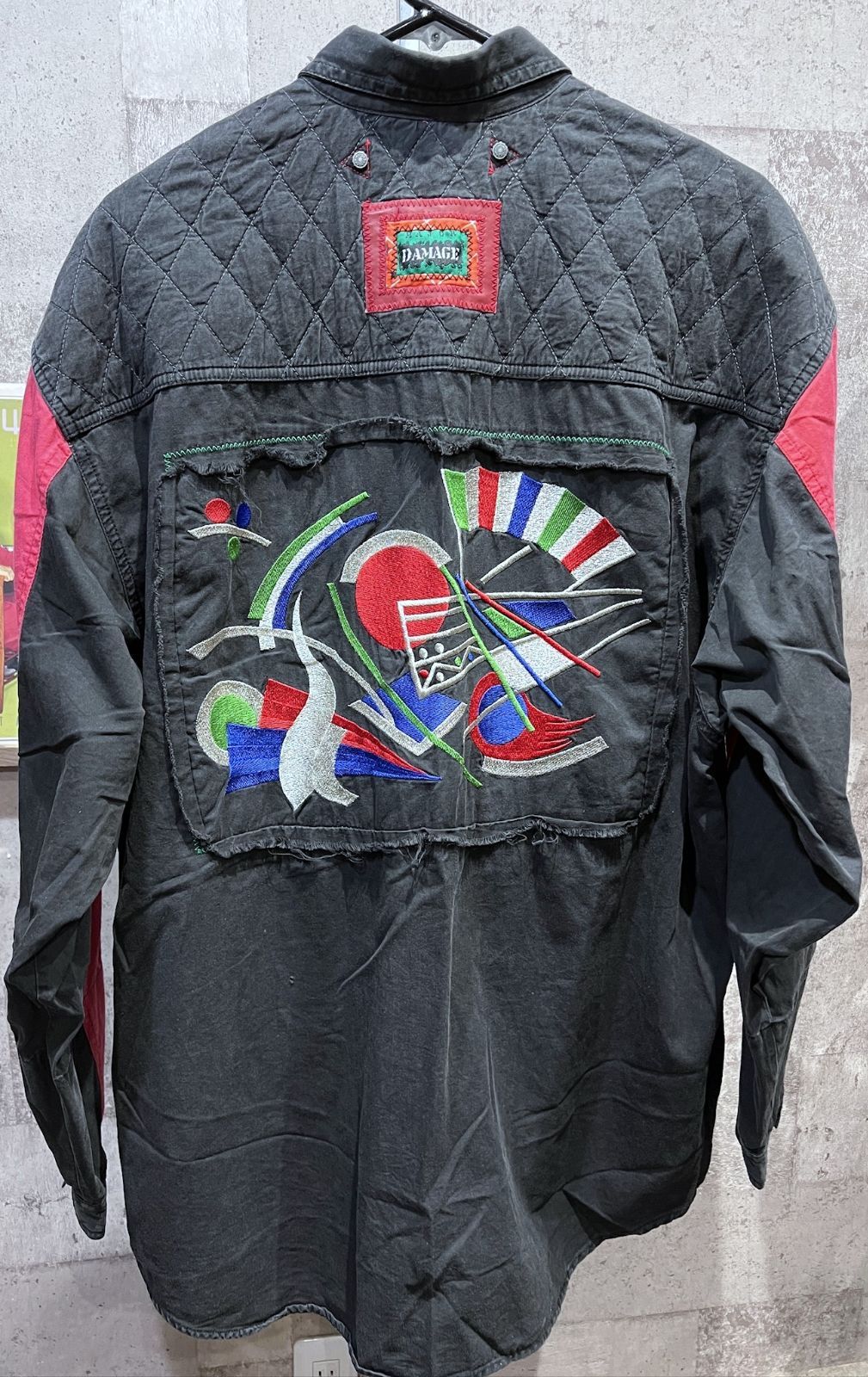 90'S MAJOR DAMAGE 切替シャツ 3 メジャーダメージ ヒップホップ