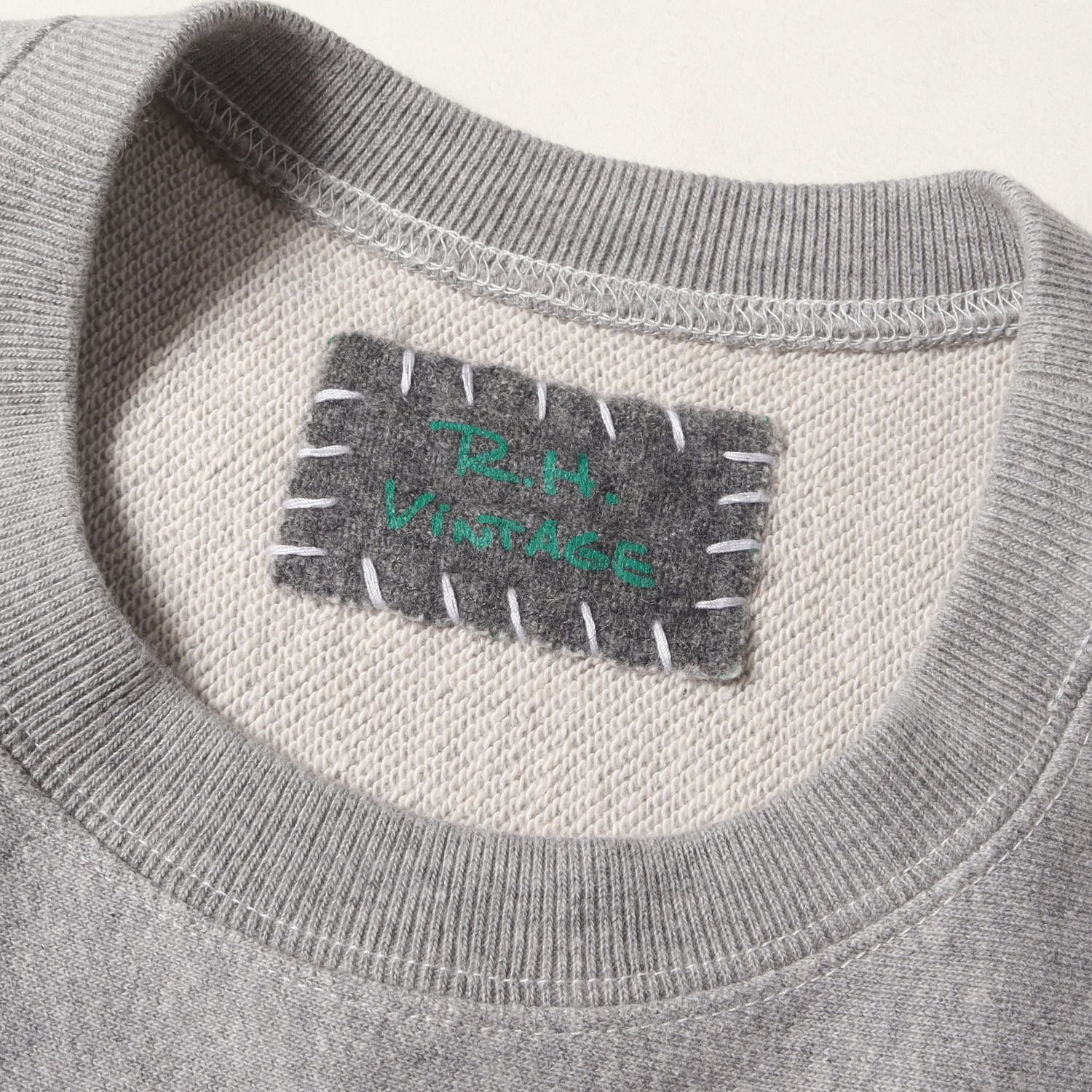 R.H. VINTAGE グレー スウェット　ロンハーマン ビンテージ ロングスリーブ スウェットトップ｜RH Vintage