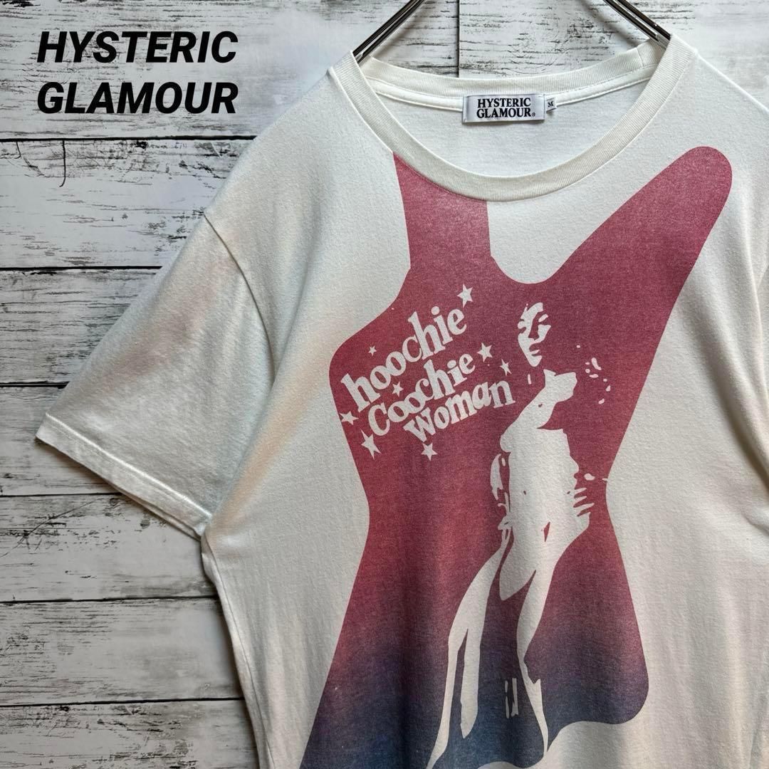【レア】HYSTERIC GLAMOUR Tシャツ　ボーダー　リンガー　緑 レア♪ヒステリックグラマーTシャツ レア】HYSTERIC GLAMOUR Tシャツ
