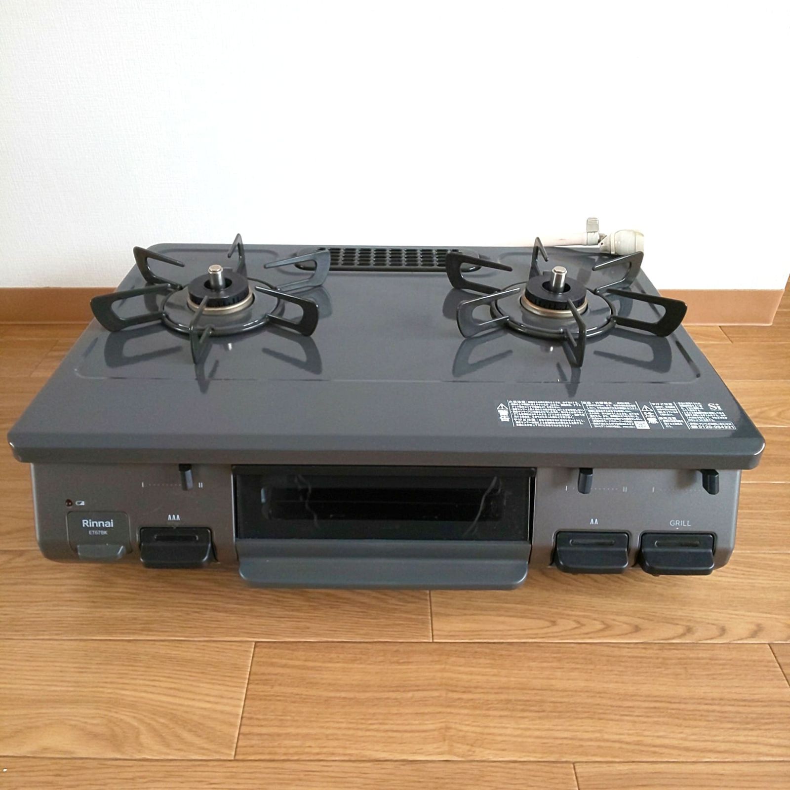 1123 Rinnnai グリル付ガステーブル 都市ガス ガスコンロ 製 動作 済み リンナイ 調理家電 料理