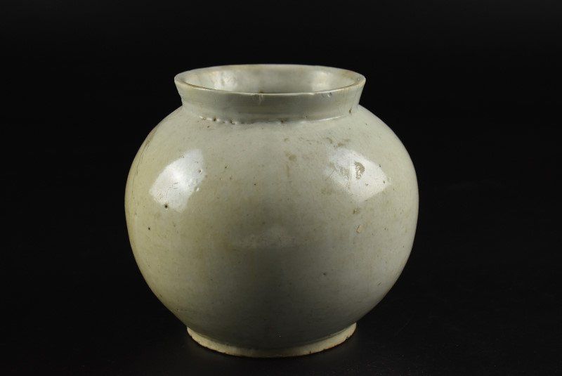 蔵A4332b】朝鮮古美術 白磁 丸壷 李朝後期 - メルカリ