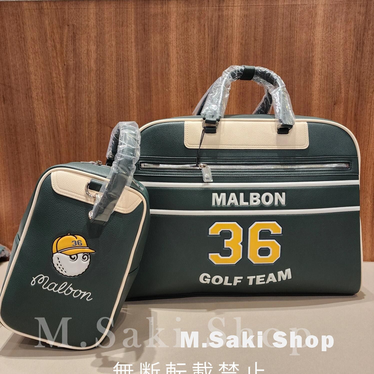 Malbon golf マルボンゴルフ 36チーム ボストンバッグ ハンドバッグ