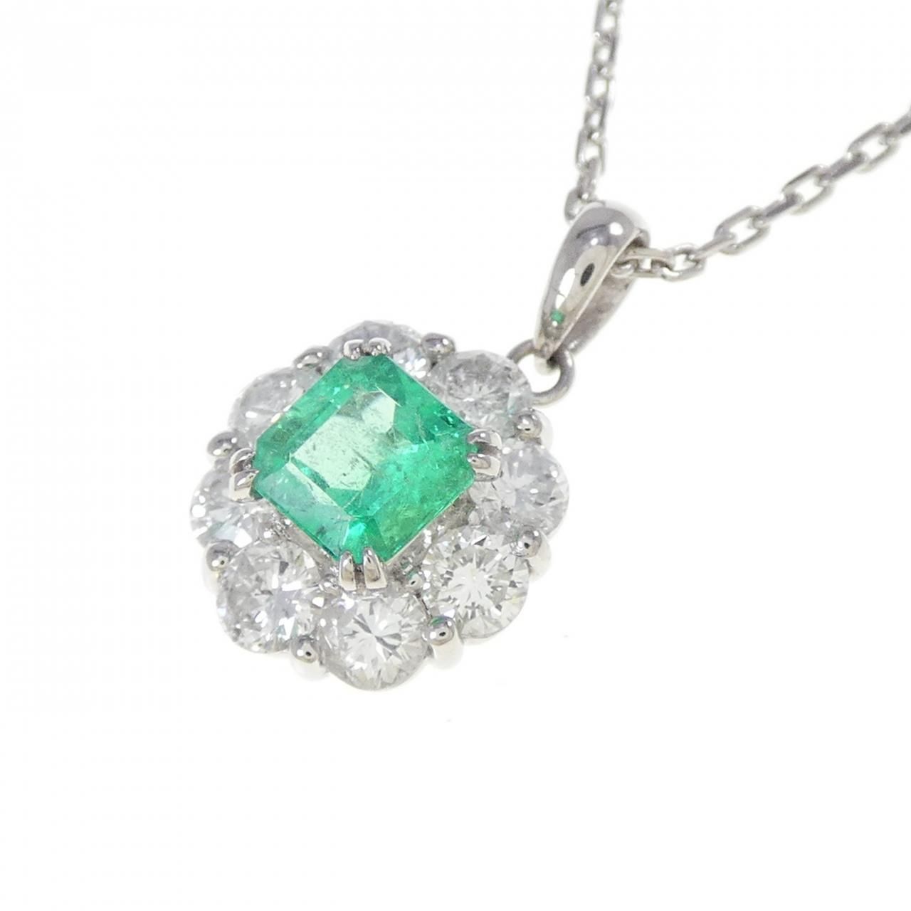 PT900/PT850 エメラルド ネックレス 0.69CT - メルカリ