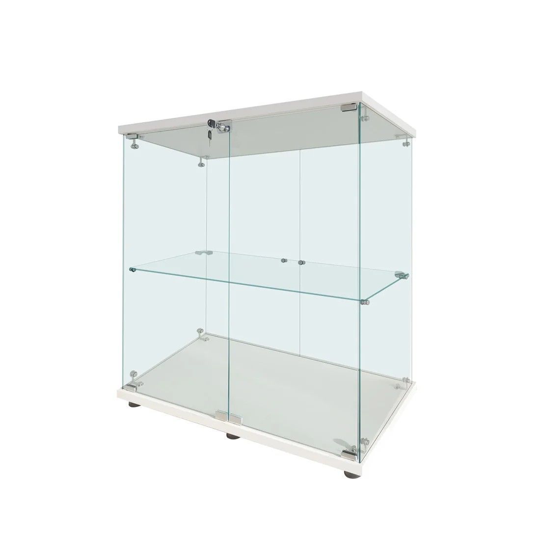 ホワイト カギ付き